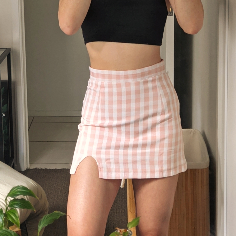 Pink A-line skirt - Picture 1 of 2